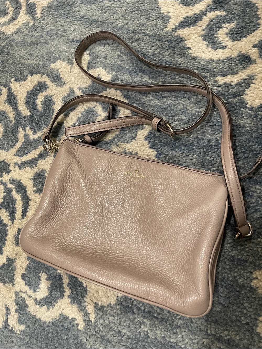 kate spade Leather Crossbody Bag in Mauve